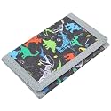 Dinosaur Dino Kids Wallet for Boys, Ages 4-8, Magic Sticker, Coin Pocket, RFID Protection