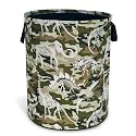 Dinosaur Fossil Camo Laundry Basket Foldable Oxford Cloth 18.9 x 16.5 Inch