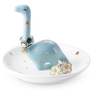 dinosaur gifts for adults - dinosaur ring holder trinket dish