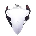 Dioche Mens Groin Guard, Men Boxing Groin Guard Shock-Absorbing Taekwondo Karate Jockstrap Sanda Crotch Protector White S/M/L/XL(L)