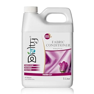 fabric conditioner after wash liquid fabric softener  softness shine amp long lasting freshness - 5 litre love lily
