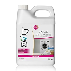 liquid detergent 5 litre liquid detergent for top load amp front load washing machine  suitable for all fabrics  eco-friendly non-toxic pink