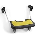 Diono Quantum Hop n Roll Buggy Board, Detachable Ride Along Stroller Platform Glider Board with Clip n Go System, Yellow