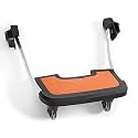 Diono Quantum Hop N Roll Buggy Board, Detachable Ride Along Stroller Platform Glider Board with Clip N Go System, Orange