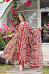 DIORICA Women Kurta Pant Dupatta Set