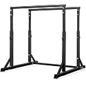 Dip Station Functional Heavy Duty Dip Stands Fitness Workout Dip bar Station Stabilizer Parallette Push Up Stand (Black, Heavy Duty Dip Station)