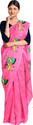 DipDiya Embroidered, Graphic Print Handloom Cotton Blend Saree