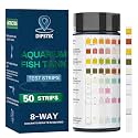 DIPSTIK Aquarium Ammonia Test Strips,8-Way Aquarium Test Kit for Freshwater