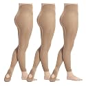 DIPUG 1/2/3 Pairs Girls' Convertible Ballet Tights/Soft Dance Tight