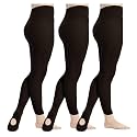 DIPUG 1/2/3 Pairs Girls' Convertible Ballet Tights/Soft Dance Tight