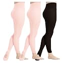 DIPUG 1/2/3 Pairs Girls' Convertible Ballet Tights/Soft Dance Tight