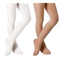 DIPUG Ballet Tights for Girls - Thick Soft Footed Dance Tights for Toddlers and Kids