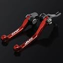 Dirt Bike Clutch Brake Pivot Levers for CRF125F CRF 125 F 125F 2014 2015 2016 2017 2018 Foldable CNC Red
