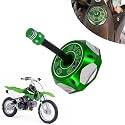 Dirt Bike Gas Cap,Motorcycle 19“Gas Fuel Tank Cap with Breather Valve Universal CNC for SSR Taotao Apollo 125 110 Coolster Raptor Peace 50 70 80 90 110 150 DB10 DB14 SDG107 Pit Dirt Bike ATV Green