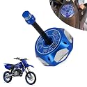 Dirt Bike Gas Cap,Motorcycle Gas Fuel Tank Cap with Breather Valve Universal CNC for SSR Apollo TAO TAO SDG YZ TTR 50cc - 150cc CRF XR RM KX KLX Dirt Pit Bike Blue