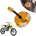 Dirt Bike Gas Cap,Motorcycle Gas Fuel Tank Cap with Breather Valve Universal CNC for SSR Taotao Apollo 125 110 Coolster Raptor Peace 50 70 80 90 110 150 DB10 DB14 SDG107 Pit Dirt Bike ATV Gold