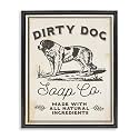 Dirty Dog Soap Vintage Sign, 17 x 21 Inch Canvas in Floater Frame