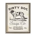 Dirty Dog Soap Vintage Sign, 17 x 21 Inch Canvas in Floater Frame