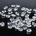 14inch Glass Crystal Chandelier Modern Ceiling Light, W12 inch * H15 inch, Warm White 3 LED