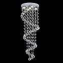 5 Feet Spiral Modern Crystal Led Chandelier for Living Room Hall Staircase Ceiling Light (Warm White)