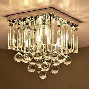 d4p 35cm crystal modern chandelier for home width 35cm height1 feet warmwhiteac