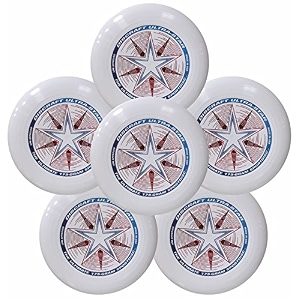 discraft ultra-star 175g ultimate frisbee sport disc 6 pack white