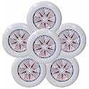 Discraft Ultra-Star 175g Ultimate Frisbee Sport Disc (6 Pack) White