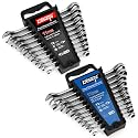 DISEN 22 PCS Ratcheting Wrenches Set, SAE &amp; Metric, 1/4"-3/4" &amp; 6-18mm