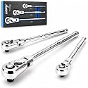 DISEN 3-Piece Flex-Head Ratchet Wrench Set