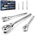 DISEN 6 Piece Flex-Head Ratchet Wrench Set with EVA Storage Case