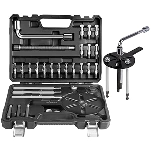 disen bearing puller kit blind inner hole three-jaw puller multifunctional bearing removal tool with heavy duty portable storage case black