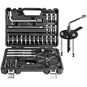 DISEN Bearing Puller Kit, Blind Inner Hole Three-Jaw Puller, Multifunctional Bearing Removal Tool, with Heavy Duty Portable Storage Case, Black