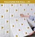 Diseno Decorative White Gold Wallpaper 70 cm