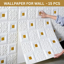 Diseno Decorative White Gold Wallpaper Pack of