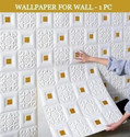 Diseno Decorative White Gold Wallpaper Pack of