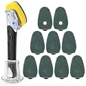 Dish Wand with Handle, 10 Pcs Non-Scratch Refills Replacement Sponge Heads