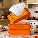 Dish Wipes, Disposable Pre-Soaped Heavy-Duty 3D Textured Kitchen Wet Cloths, Extra Large, All-in-One Dishwashing & Cleaning for Home & Camping, Handy Travel Essentials, 32 Count Each (3-Pack)