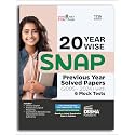 20 Year-wise SNAP Previous Year Solved Papers (2005 - 2024) with 6 Mock Tests 17th Edition | PYQs Question Bank | Quantitative Aptitude, Verbal Ability, Reading Comprehension & Reasoning