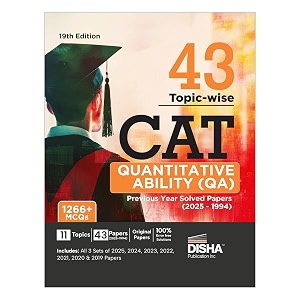 Disha 43 Topic-wise CAT Quantitative Ability QA