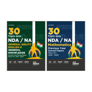 Disha Combo 2 Books 30 Topic-wise NDA