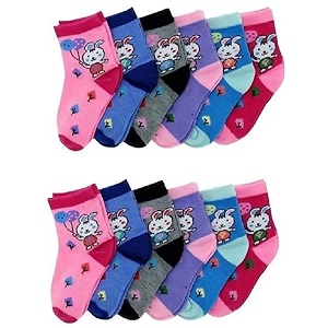 dishaan multicolor cotton ankle length socks for baby boys amp baby girls  casual comfortable pack of 12 pair  size 2-3 years socks-25