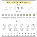 DISHIS 14K18K Rose Gold Diamond BIS Hallmarked