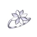 DISHIS 14K YellowWhiteRose Gold Ring for Women