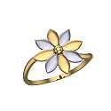 DISHIS 14K YellowWhiteRose Gold Ring for Women