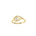 DISHIS 18K Yellow Gold and Diamond Ring