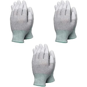 esd gloves medium pack of 3 pairs
