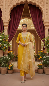 dishwa fashion women kurta pant dupatta set