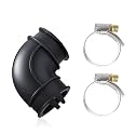 Dishwasher Circulation Pump To Sump Elbow Hose and Clamps Kit Compatible with GE Dishwashers Replace#: WD24X33918