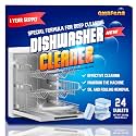 Dishwasher Cleaner and Deodorizer Tablet -24Tablets Deep Cleaning Descaler for Dishwasher Machine - Remove Limescale,Odor,Smell,Mineral Buildup