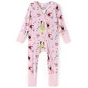 Disney Baby Viscose Made from Bamboo 2-Way Zipper Footie Outfit NB to Inf